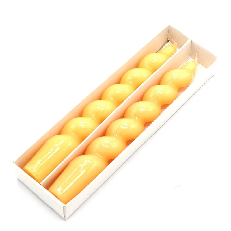 lot de 2 bougies spirales parfumées pour décoration intérieure et mariage - vue 24 sur 25