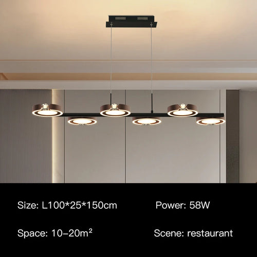 suspension led moderne au design minimaliste élégant pour intérieur - vue 13 sur 18