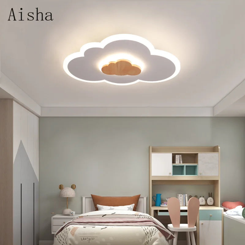 plafonnier nuage à LED style nordique pour enfants - vue 5 sur 7