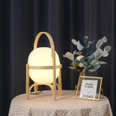lampe de table moderne en bois simple led pour lecture