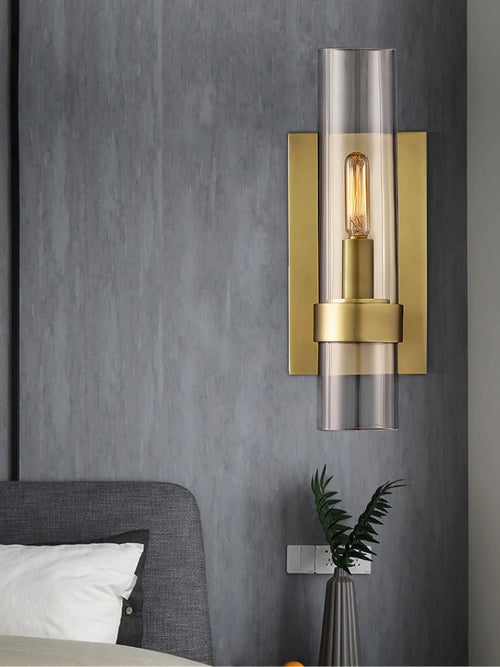 applique murale moderne style industriel en verre minimaliste - vue 4 sur 10