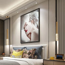 lustre led cristal éclairage double source haut bas gradation