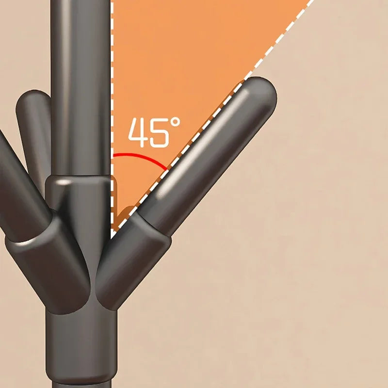 porte-manteaux sur pied en forme de branche pratique et mobile - vue 4 sur 8
