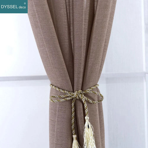 Rideau voilage rayures style europeen pour salon chambre - vue 5 sur 8