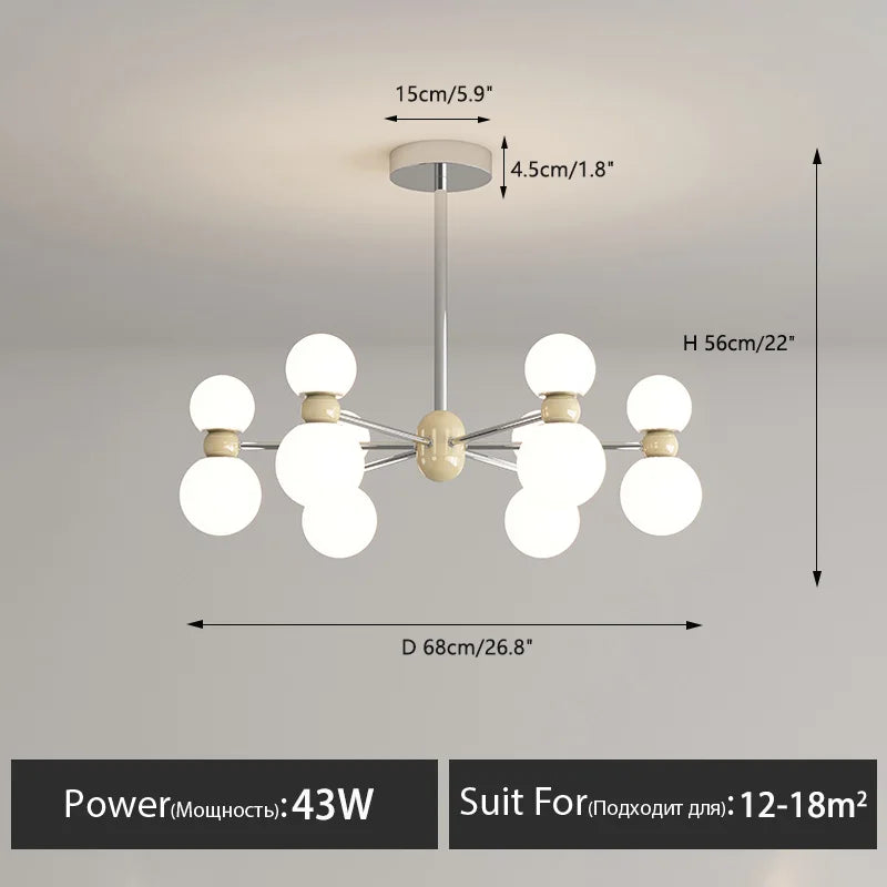 lustre suspendu dimmable pour décoration intérieure moderne - vue 11 sur 15