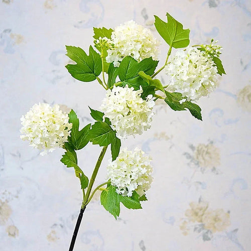 hortensia boule de neige luxe fleurs artificielles pour décoration intérieure - vue 4 sur 6