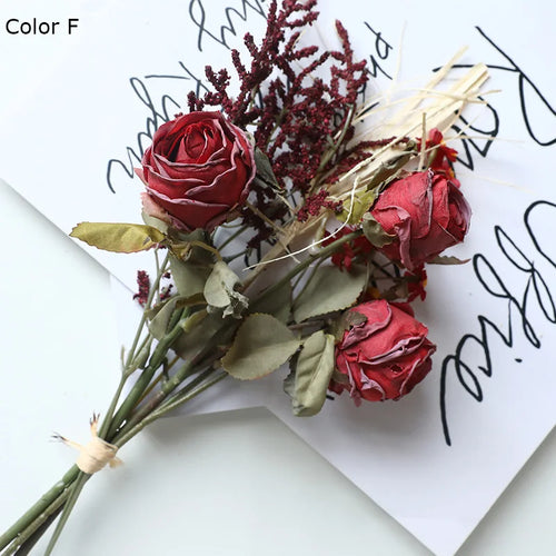 bouquet de roses simulées rétro pour décoration dHalloween - vue 10 sur 13