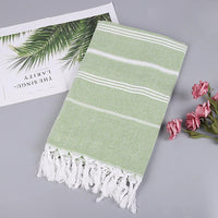 serviette de plage turque coton séchage rapide franges
