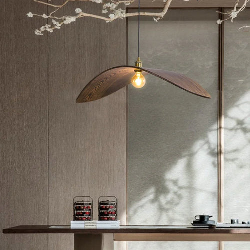 Wabi-sabi plafonnier japon bois Led plafond Lustre salon salon de thé suspension lumières décorations pour la maison cuisine Lustre - vue 3 sur 11