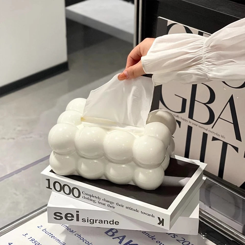 boîte à mouchoirs nuage pour décoration et rangement - vue 3 sur 8