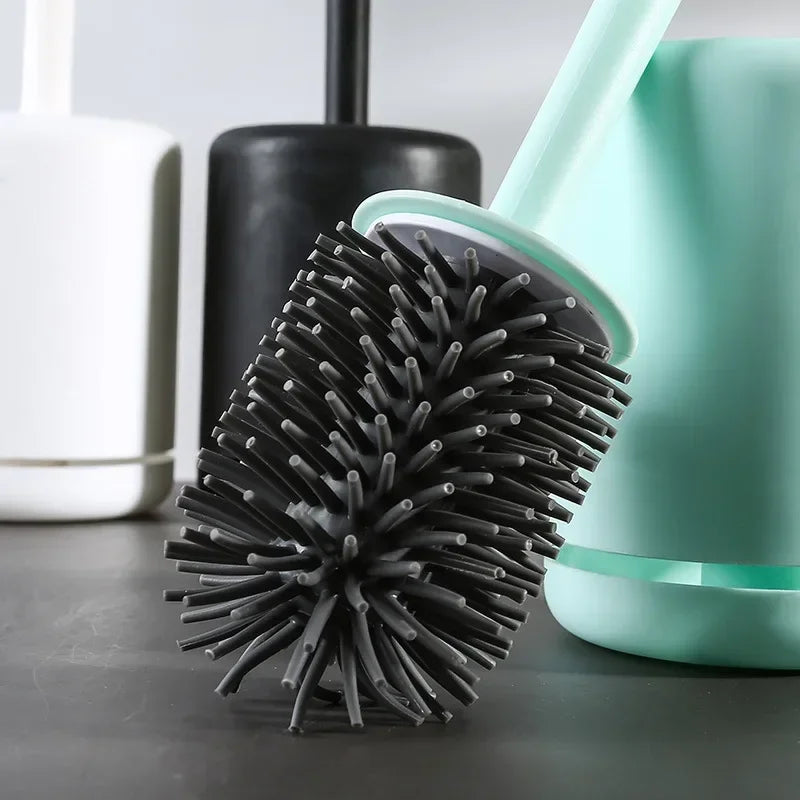 brosse de toilette murale avec support de rangement pratique - vue 5 sur 9