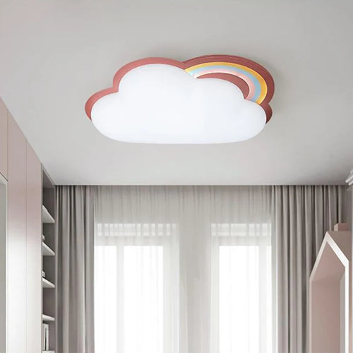 plafonnier nuage pour chambre de bébé garçon fille décor éclairage - vue 4 sur 8