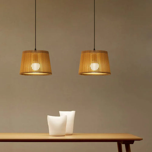 suspension en bois massif design moderne pour décoration intérieure - vue 3 sur 8