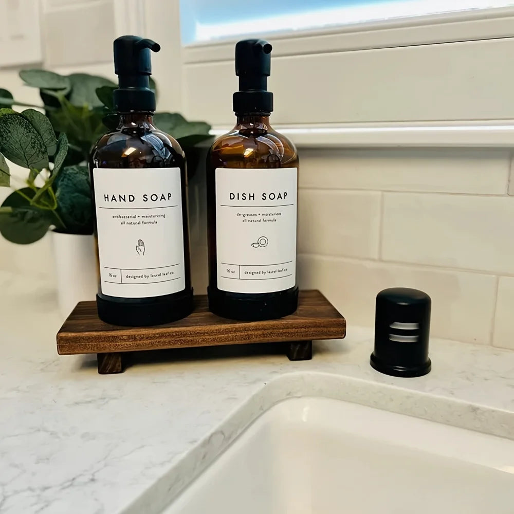 plateau en bois pour décoration de salle de bain et cuisine - vue 3 sur 8