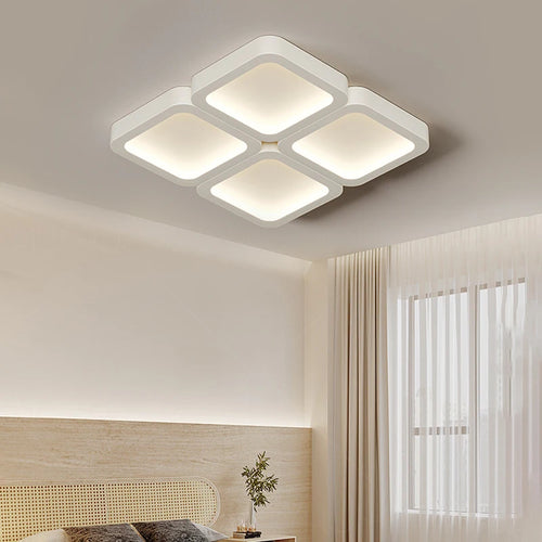 plafonnier moderne créatif géométrique protection des yeux intelligente - vue 4 sur 9