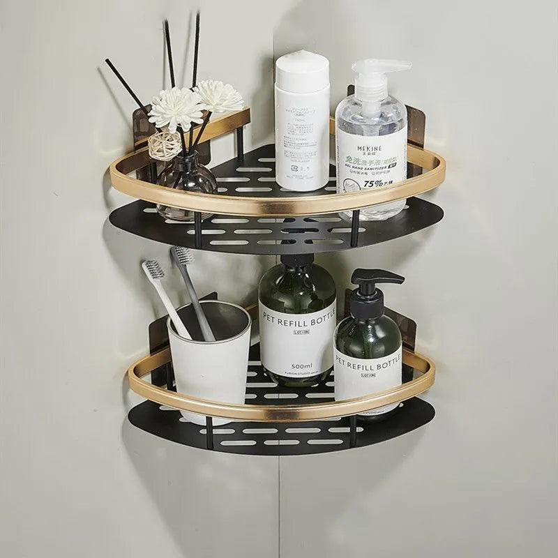 étagères murales de luxe antirouille pour accessoires de bain - vue 9 sur 17