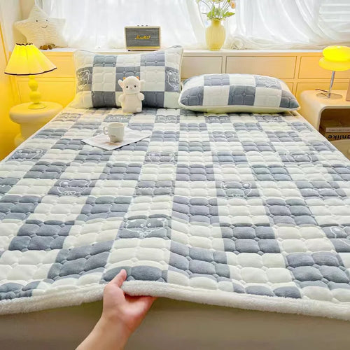 surmatelas en velours chaud épais pour un confort optimal - vue 10 sur 15
