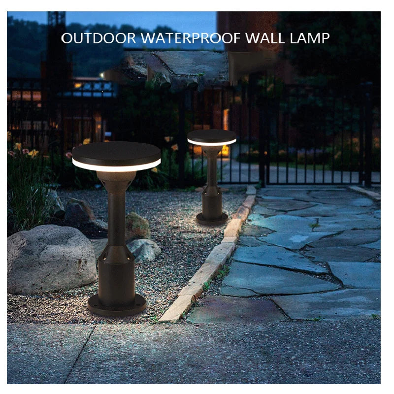 2022 customization column light waterproof lawn lamp courtyard outdoor floor landscape lamp LED Pillar lamp - vue 3 sur 8