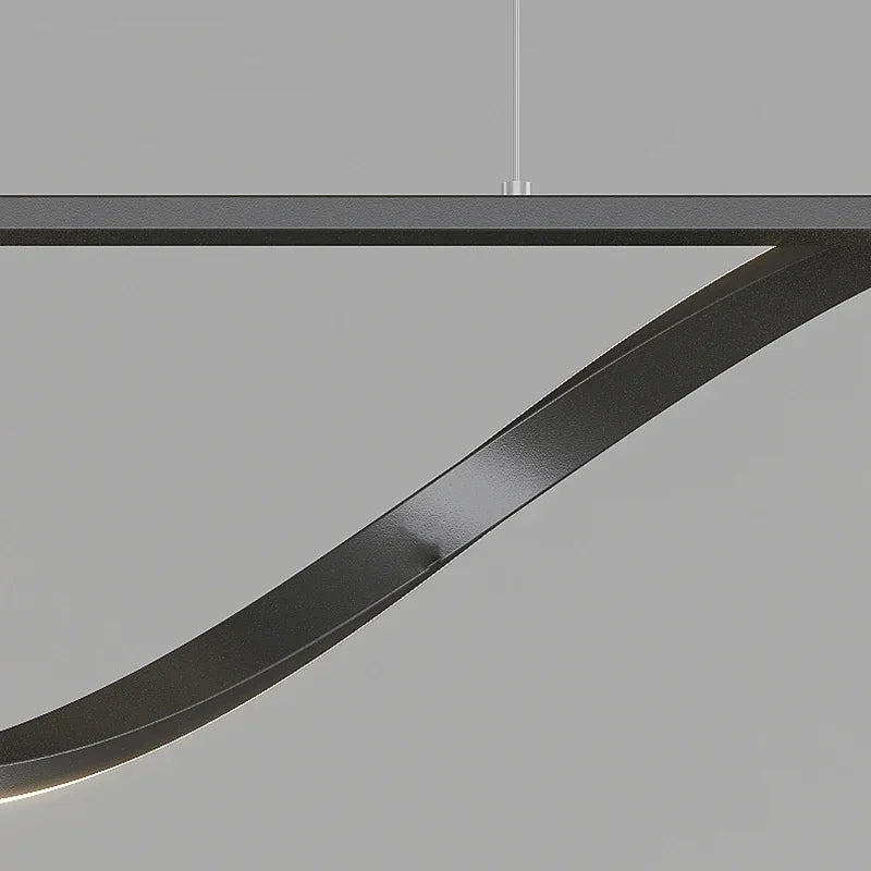 suspension led minimalistes en verre gradation luminaire domestique - vue 6 sur 8