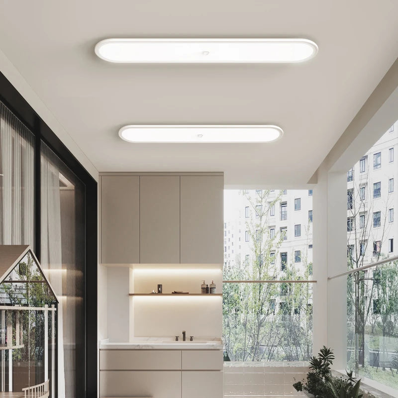 plafonnier led ultra-mince avec capteur de corps humain - vue 6 sur 20