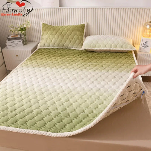 surmatelas doux pour étudiants en peluche pour lit simple ou double - vue 2 sur 18