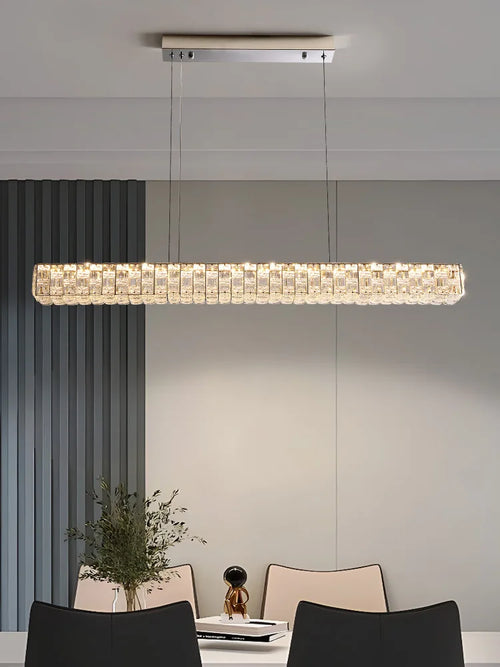 lustre en cristal postmoderne pour bar et salon - vue 5 sur 8