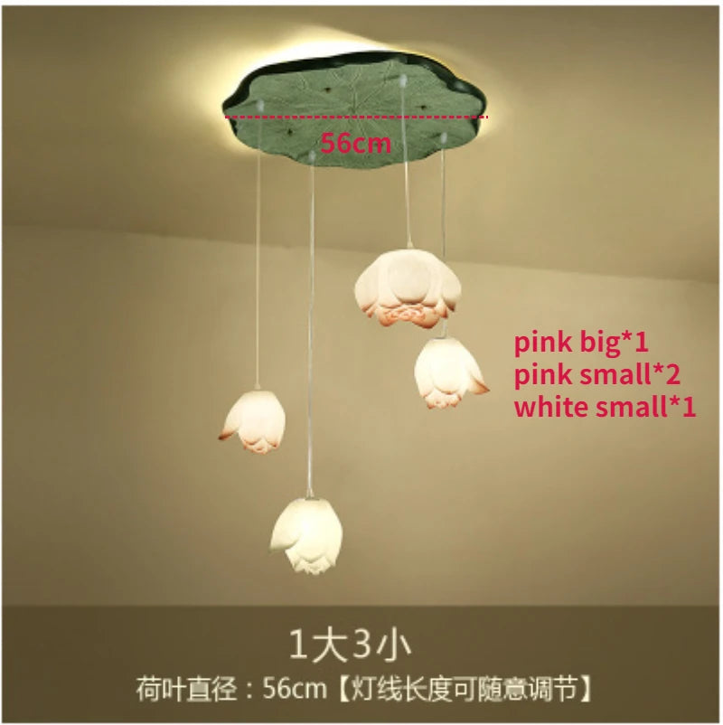 suspension lotus en verre pour décoration d intérieur - vue 12 sur 18