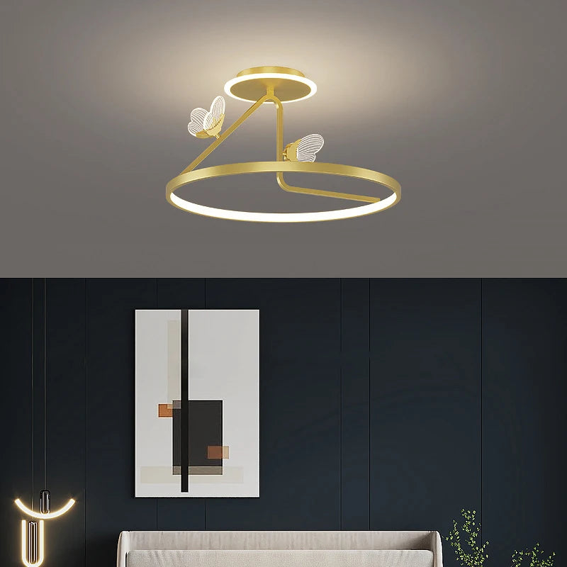 plafonnier led moderne design pour éclairage décoratif intérieur - vue 3 sur 10