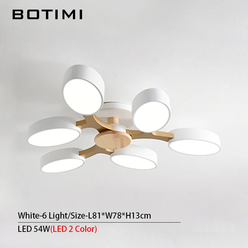 plafonnier LED gris en forme d'arbre