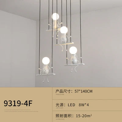 suspension moderne en fer pour décoration nordique - vue 14 sur 22