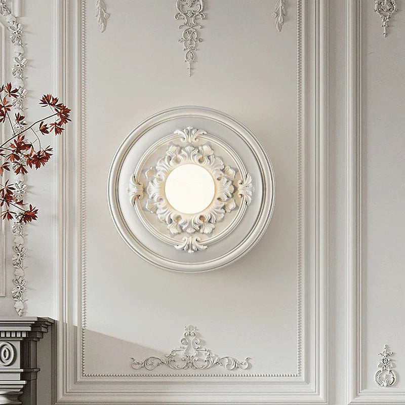 applique murale ronde rétro haut de gamme en verre - vue 5 sur 8