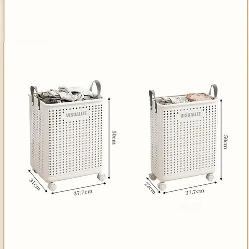 panier de rangement pliable imitation rotin pour jouets et linge - vue 6 sur 12