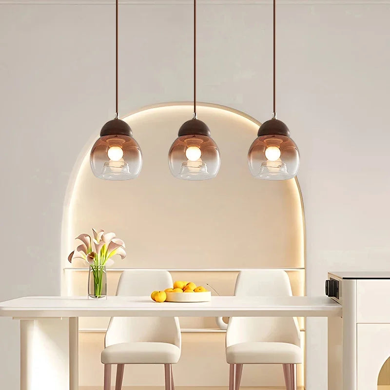 suspension rétro en verre style médiéval pour décoration moderne - vue 3 sur 8
