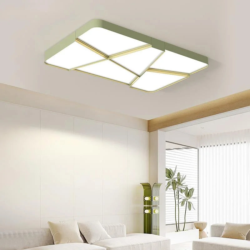 Modern Creative Splicing LED Chandeliers, Used For Bedroom Learning, Living, Dining, Indoor Lighting, Dimmable Home Decoration - vue 3 sur 12