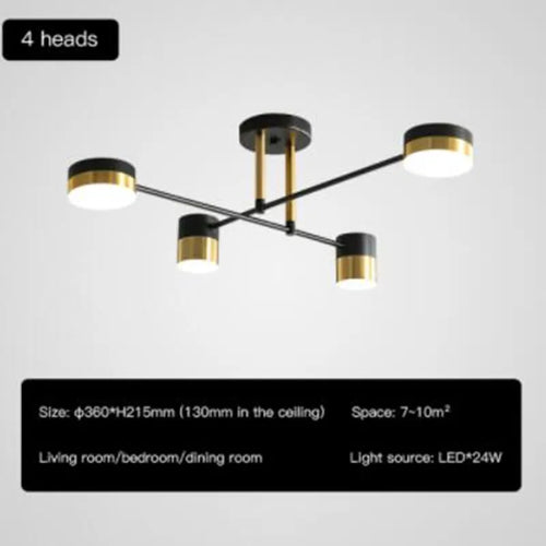 lustre à led design nordique moderne pour intérieur - vue 10 sur 11