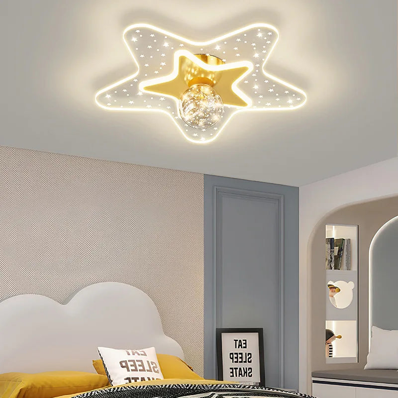 plafonnier ciel étoilé moderne pour chambre d'enfant - vue 2 sur 14