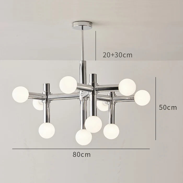 lustre de style bauhaus rétro pour intérieur élégant - vue 7 sur 7