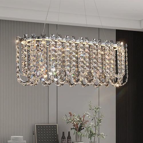 lustre en cristal moderne pour un intérieur élégant et raffiné - vue 4 sur 9
