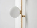applique murale led longue avec prise de câble en verre rond