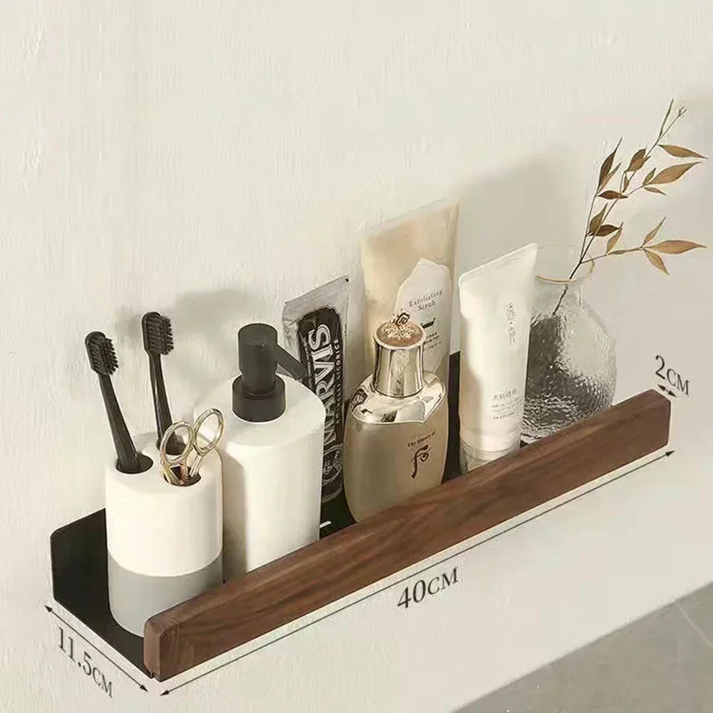 étagère en bois support d'angle sans perçage pour rangement - vue 9 sur 14