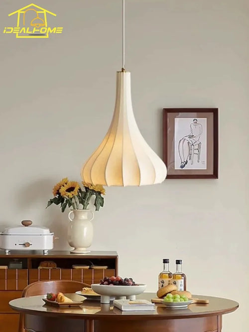 suspension en soie wabi sabi design nordique moderne pour intérieur - vue 4 sur 9