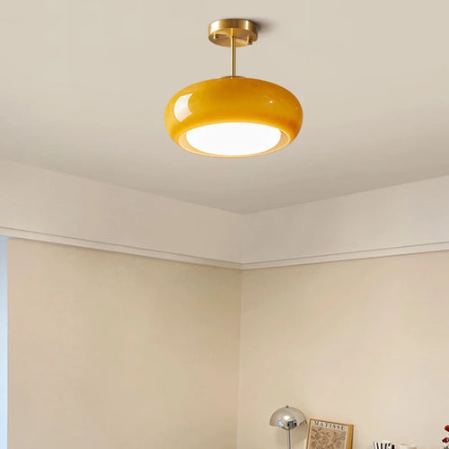 lustre moderne en verre luminaires suspendus métal doré et chromé - vue 3 sur 22