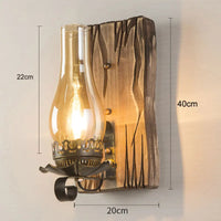 applique murale vintage américaine en bois pour restaurant bar loft