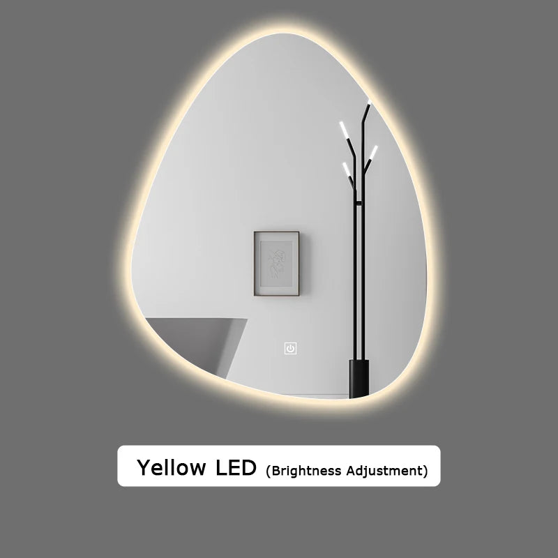 miroir intelligent multifonction avec haut-parleur bluetooth et éclairage réglable - vue 12 sur 13