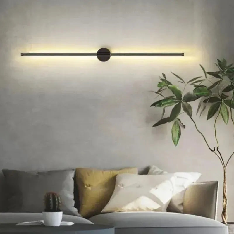 Une paire applique murale LED lampe moderne or applique murale LED applique salon décor à la maison applique murale pour escalier couloir 60/100 cm 2 pièces - vue 6 sur 10