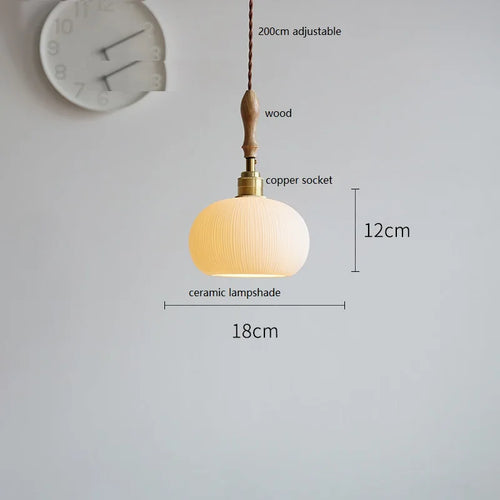 suspension LED en céramique conique design - vue 26 sur 29