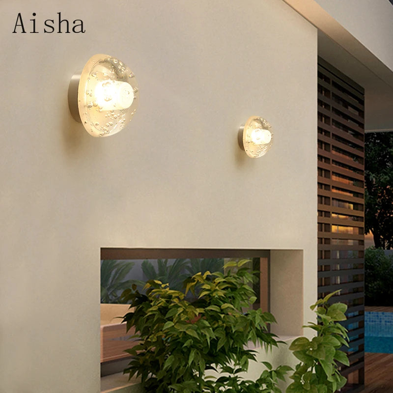 applique murale led extérieure lumineuse décorative pour espace extérieur - vue 2 sur 7