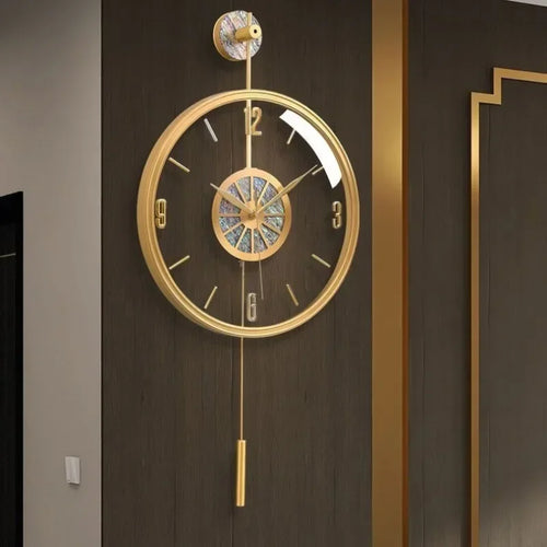 horloges murales de luxe modernes et silencieuses pour décoration créative - vue 3 sur 7