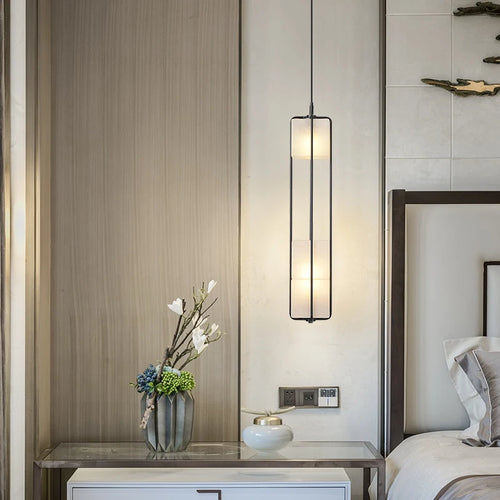 suspension en verre moderne pour éclairage de luxe intérieur - vue 4 sur 9