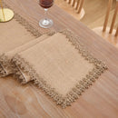 Chemin de table style champetre dentelle rustique mariage
